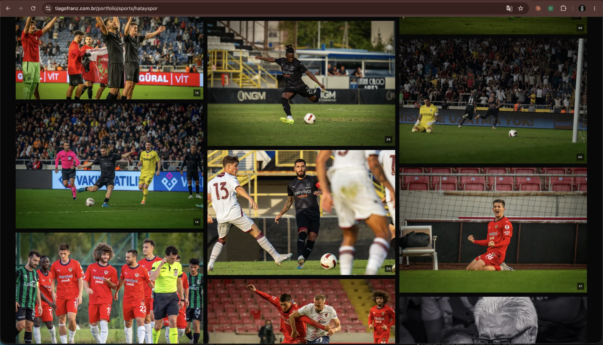 Tiago Franz Photography: Sportgalerie am Desktop